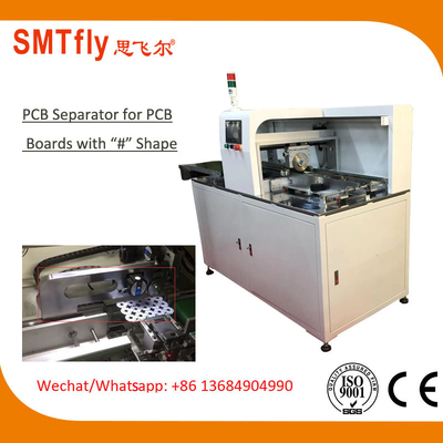 110V 500 / S Inline V ตัด PCB ตัวคั่น เครื่องจักร การจัดเก็บข้อมูล PLC
