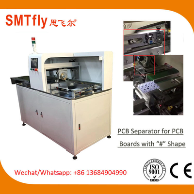 110V 500 / S Inline V ตัด PCB ตัวคั่น เครื่องจักร การจัดเก็บข้อมูล PLC
