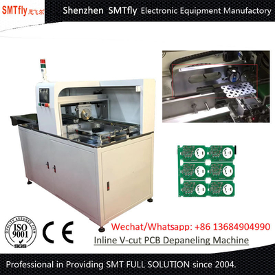 อุปกรณ์แยก PCB แบบสเต็ป / เซอร์โวมอเตอร์ขับเคลื่อนด้วยใบมีดแบบวงกลมหลายใบ