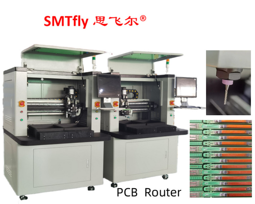 0.1mm การตัดแม่นยํา PCB Router เครื่องมือซ้าย 0.8-2.5mm Routing