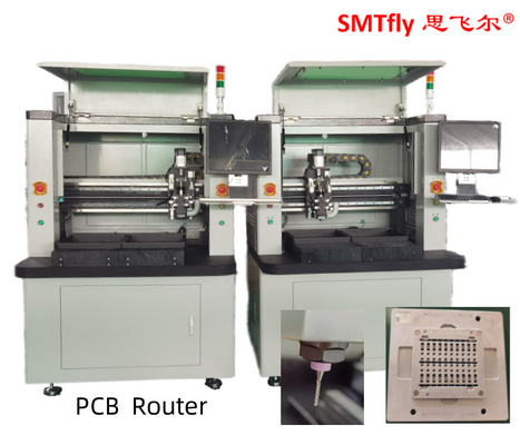 220V 4.2KW แผงวงจรพิมพ์ CNC Router, PCB Depaneling Router Machine