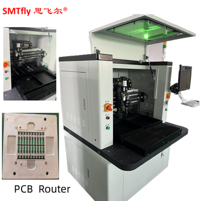50000r/S 20W White PCB Depaneling Router ผ่านการควบคุมโปรแกรมกล่องการสอน