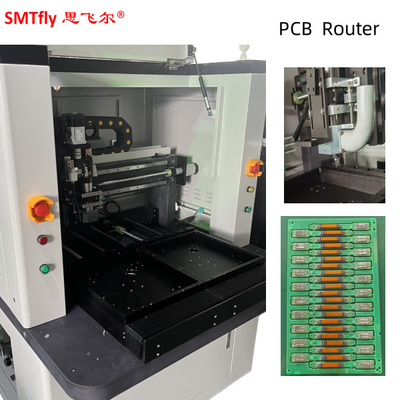มหาวิทยาลัยนิ้วมือ Depaneling Router 100W Cnc เครื่อง Routing PCB