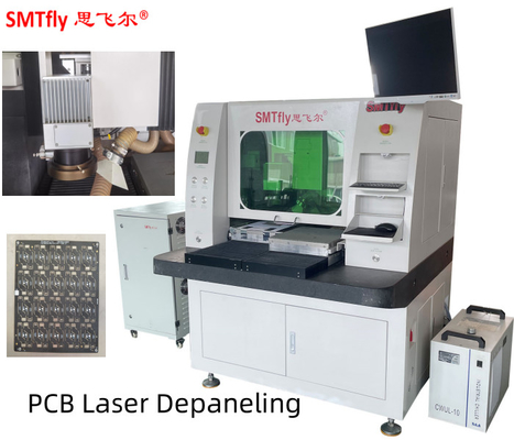 เครื่องแยก PCB Off Line Laser Depaneling 0.02 ความละเอียด 335 มม
