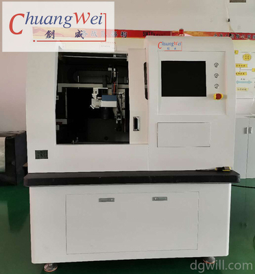 เครื่องตัดแผ่น PCB ผ่านเลเซอร์ในสาย ด้วยความยาวคลื่นเลเซอร์ 355nm ที่กําหนดเอง