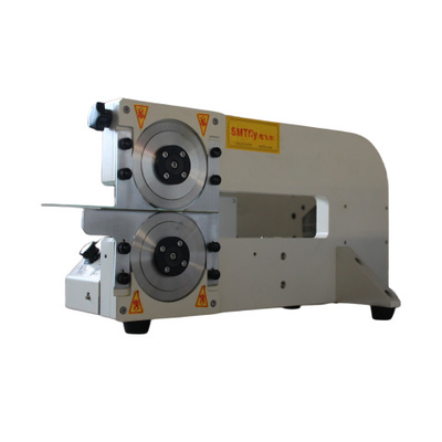 เครื่องแยก PCB Desktop เครื่องยนต์ V Groove PCB Depaneler กับใบกลม