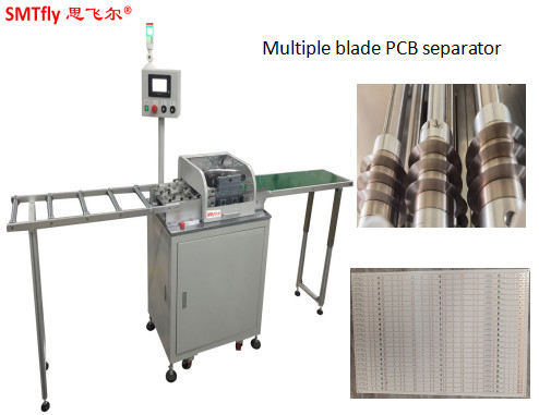 220mm / S W10mm อลูมิเนียม PCB Depaneling เครื่องจักร / เครื่องตัดบอร์ด Pcb