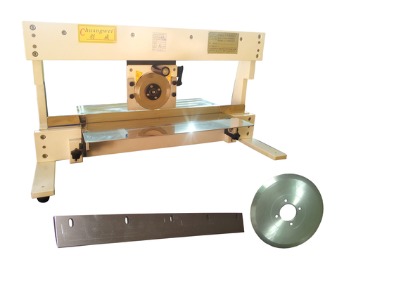 เครื่องตัดแผ่น PCB CWV-1M พร้อมเล็บเส้นตรงและเล็บวงกลมปรับ