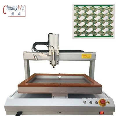 เครื่องเครื่อง PCB Router Desktop Single Bench ด้วยความเร็วสูงตัดอายุการใช้งานยาว