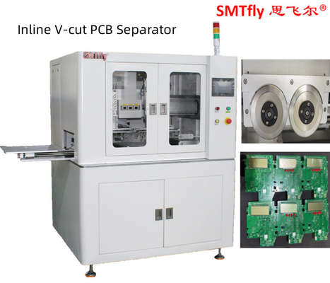 เครื่องแยก PCB แบบสองทิศ แบบอัตโนมัติเต็มแบบ 300 มิลลิเมตร