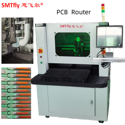 เครื่องทําโปรแกรม CNC แบบมืออาชีพ เครื่องทํารูเตอร์ PCB พร้อมการจัดตั้งกล้อง CCD