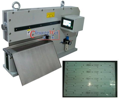 เครื่องตัด PCB V ที่สามารถปรับแต่งได้ สําหรับความกระชับกําลังและพลังงานที่แตกต่างกัน CWVC-450