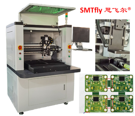 เครื่อง PCB Router มีเครื่องแลกเปลี่ยนเลื่อน 2 ทางและเครื่องมือแยกอัตโนมัติ