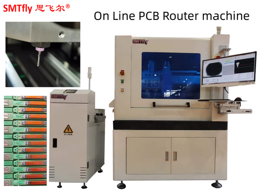 เครื่อง Inline PCB Router สําหรับแผ่นวงจรความหนา 0.5 มม.