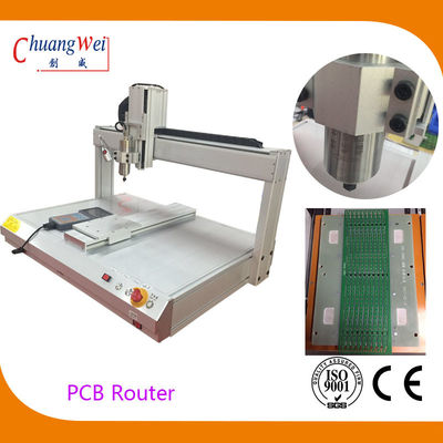 เครื่อง PCB Router ความเร็วสูงสําหรับ PCB ขาว Depaneling ด้วยความเร็วการตัด 500mm / s
