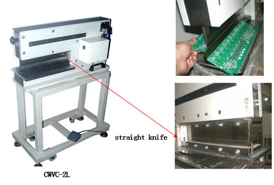 เครื่องแยก PCB V-cut แบบใช้มอเตอร์ขับเคลื่อนด้วยลม Depanelizer Pcb
