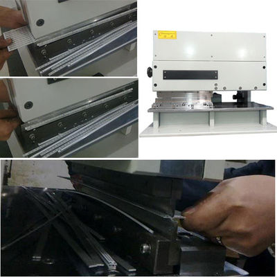 2.0 มม. FR4 บอร์ด PCB V เครื่องตัดพร้อมใบมีดเชิงเส้นสองคม