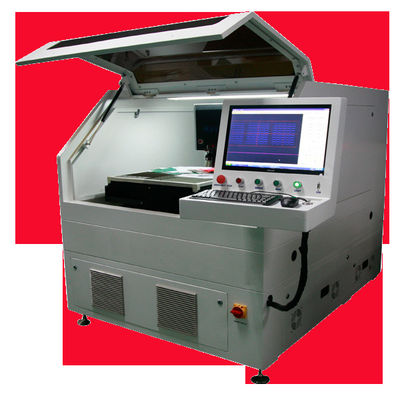 ความแม่นยำ 15W 20μM UV Laser V ตัด เครื่องตัดตะกั่ว Pcb สำหรับบอร์ด PCB FR4